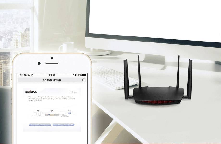 EDIMAX RG21S Router WLAN 2.4 GHz, 5 GHz 2.6 GBit/s-8