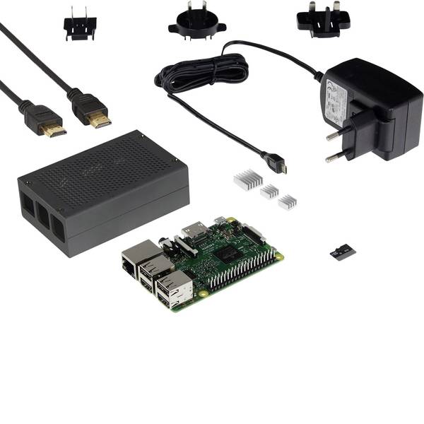 Schede di sviluppo e Single Board Computer - Raspberry Pi® 3 B Retro Pi 1 GB 4 x 1.2 GHz incl. custodia, incl. dissipatore, incl. Noobs OS, incl. cavo di - Schede di sviluppo e Single Board Computer - Raspberry Pi® 3 B Retro Pi 1 GB 4 x 1.2 GHz incl. custodia, incl. dissipatore, incl. Noobs OS, incl. cavo di -