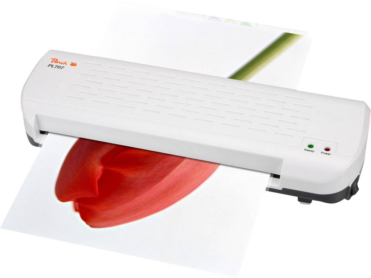 Peach PL707 plastificatrice Plastificatrice a caldo 250 mm/min Bianco-0