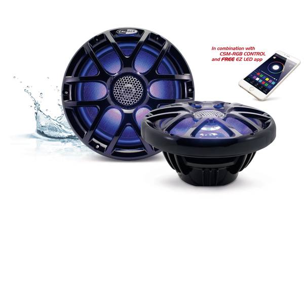 Altoparlanti da incasso per auto - Caliber Audio Technology CSM20RGB/B Altoparlante coassiale da incasso a 2 vie 160 W - Altoparlanti da incasso per auto - Caliber Audio Technology CSM20RGB/B Altoparlante coassiale da incasso a 2 vie 160 W -