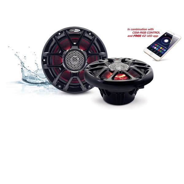 Altoparlanti da incasso per auto - Caliber Audio Technology CSM16RGB/B Altoparlante coassiale da incasso a 2 vie 120 W - Altoparlanti da incasso per auto - Caliber Audio Technology CSM16RGB/B Altoparlante coassiale da incasso a 2 vie 120 W -