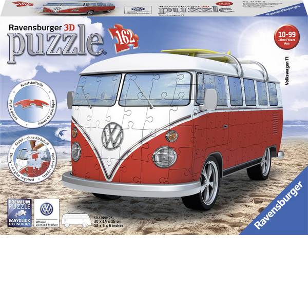 Puzzle - Ravensburger Puzzle 3D - Volkswagen T1 surfisti Edition - Puzzle - Ravensburger Puzzle 3D - Volkswagen T1 surfisti Edition -