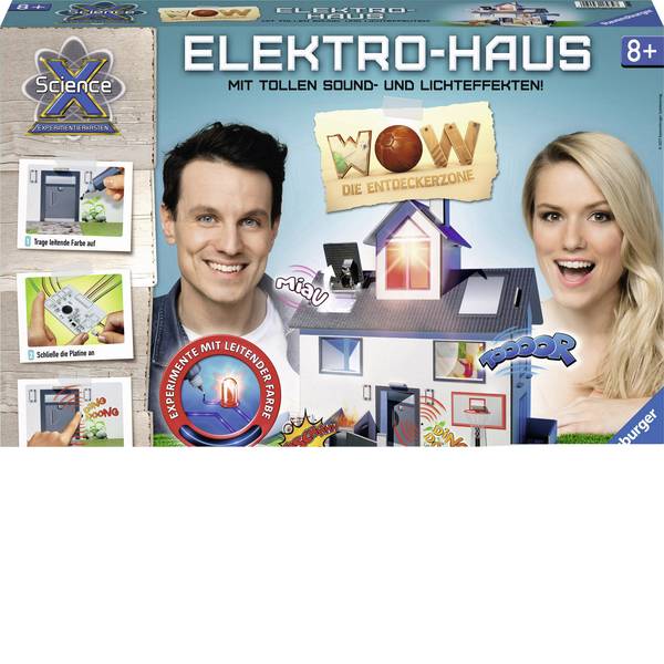 Kit esperimenti e pacchetti di apprendimento - Kit esperimenti Ravensburger ScienceX Elektrohaus 18939 da 8 anni - Kit esperimenti e pacchetti di apprendimento - Kit esperimenti Ravensburger ScienceX Elektrohaus 18939 da 8 anni -