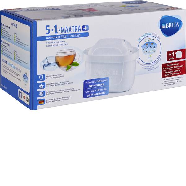 Caraffe dell`acqua e cartucce filtranti - Cartuccia filtro Brita Maxtra + 5+1er Pack 075286 Bianco - Caraffe dell`acqua e cartucce filtranti - Cartuccia filtro Brita Maxtra + 5+1er Pack 075286 Bianco -