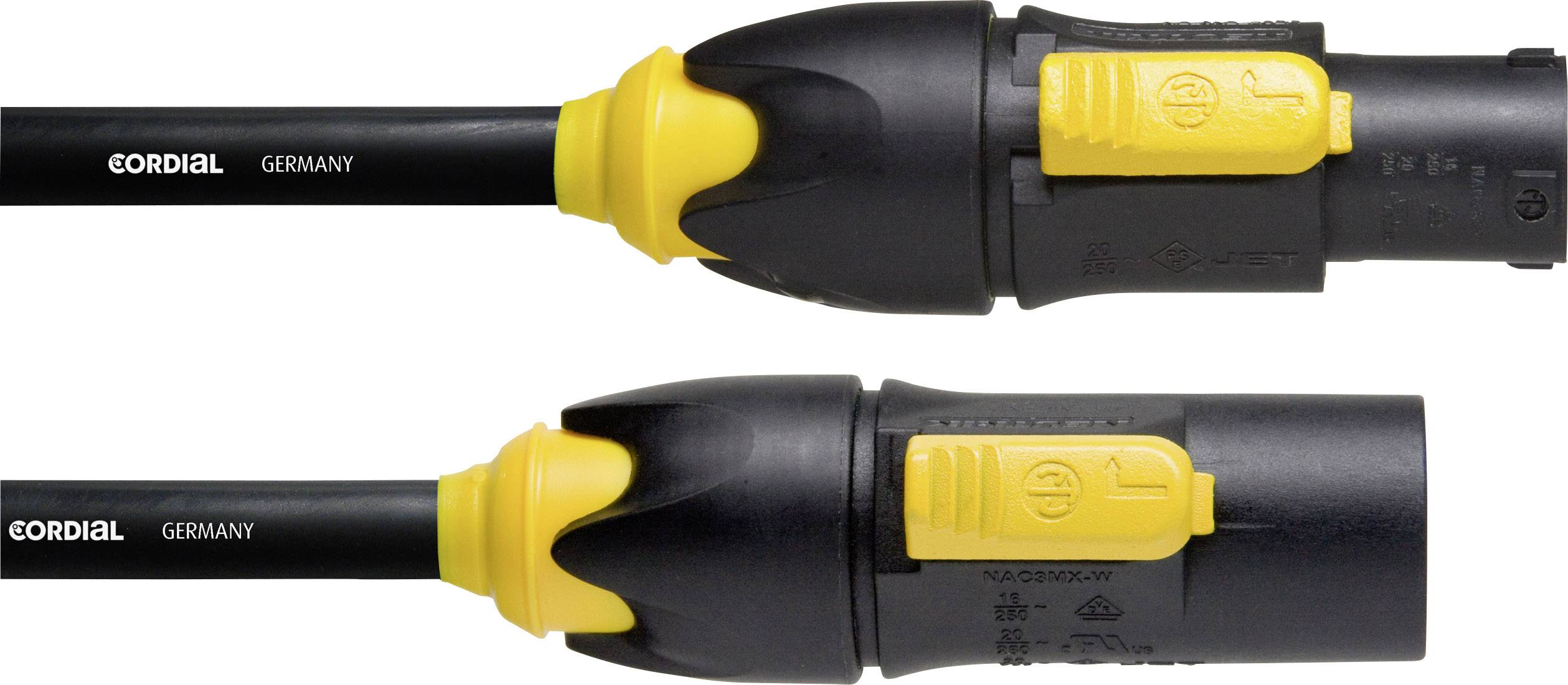 Cordial CFCA 1,5 FCB-TRUE 1 Alimentazione Cavo [1x Presa PowerCon - 1x Spina PowerCon] 1.50 m Nero