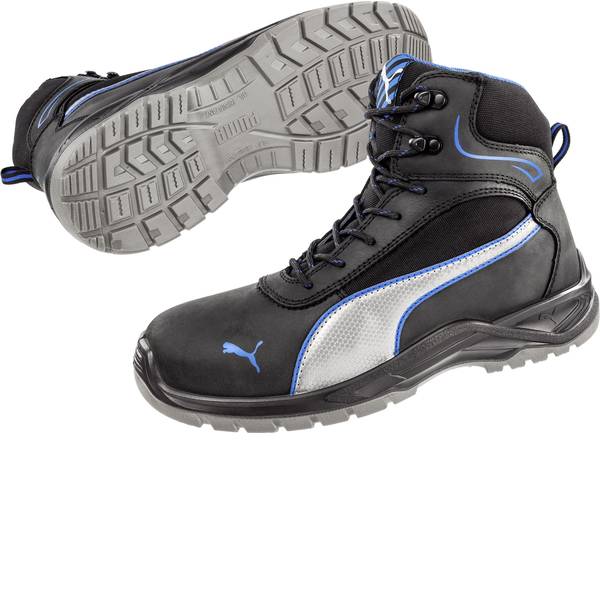 Scarpe antinfortunistiche - Stivali di sicurezza S3 Misura: 45 Nero, Blu, Argento PUMA Safety Atomic Mid SRC 633600-45 1 Paia - Scarpe antinfortunistiche - Stivali di sicurezza S3 Misura: 45 Nero, Blu, Argento PUMA Safety Atomic Mid SRC 633600-45 1 Paia -
