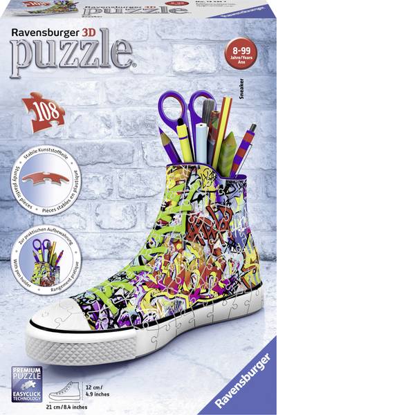 Puzzle - Puzzle Sneaker Ravensburger 3D Graffiti Style - Puzzle - Puzzle Sneaker Ravensburger 3D Graffiti Style -