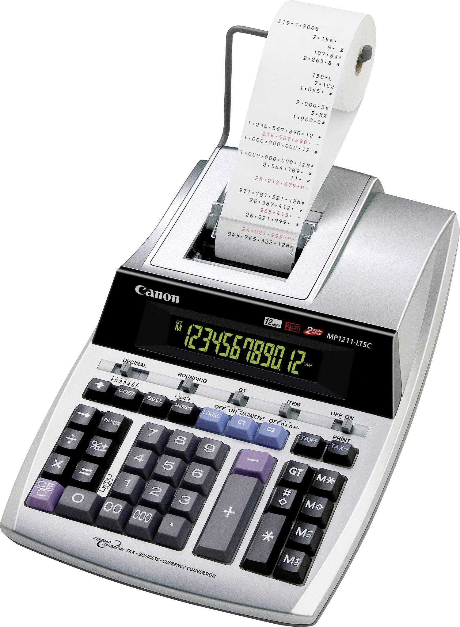 Canon MP1211-LTSC calcolatrice Desktop Calcolatrice con stampa Argento-0