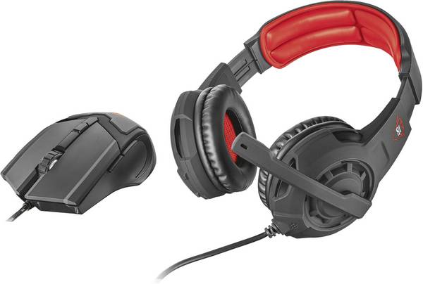 Trust GXT 784  Cuffie Over Ear via cavo Stereo Nero   Gaming