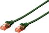 Digitus DK-1612-020/G RJ45 Cavo di rete, cavo patch CAT 6 U/UTP 2.00 m Verde coppie intrecciate 1 pz.