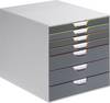 Durable VARICOLOR 7 - 7607 760727 Cassettiera Grigio DIN A4, DIN C4, Folio, Letter Numero cassetti: 7