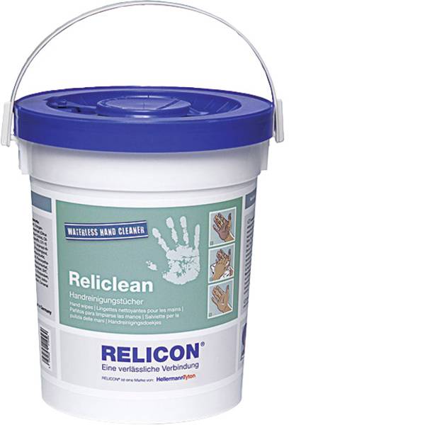 Sapone - Salviette per la pulizia delle mani Relicon by HellermannTyton Reliclean WH 70 435-01601 70 pz. - Sapone - Salviette per la pulizia delle mani Relicon by HellermannTyton Reliclean WH 70 435-01601 70 pz. -
