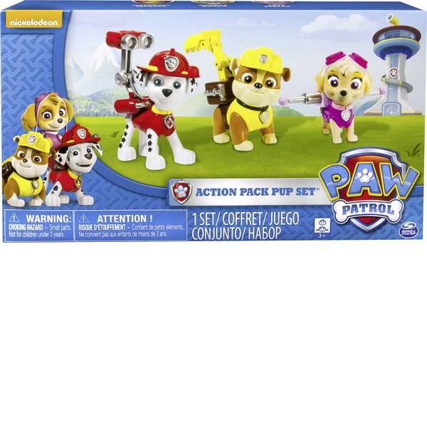 Personaggi da gioco - Spin Master: veicolo base Paw Patrol Action Pack 1, Marshall, Skye e Rubble - Personaggi da gioco - Spin Master: veicolo base Paw Patrol Action Pack 1, Marshall, Skye e Rubble -