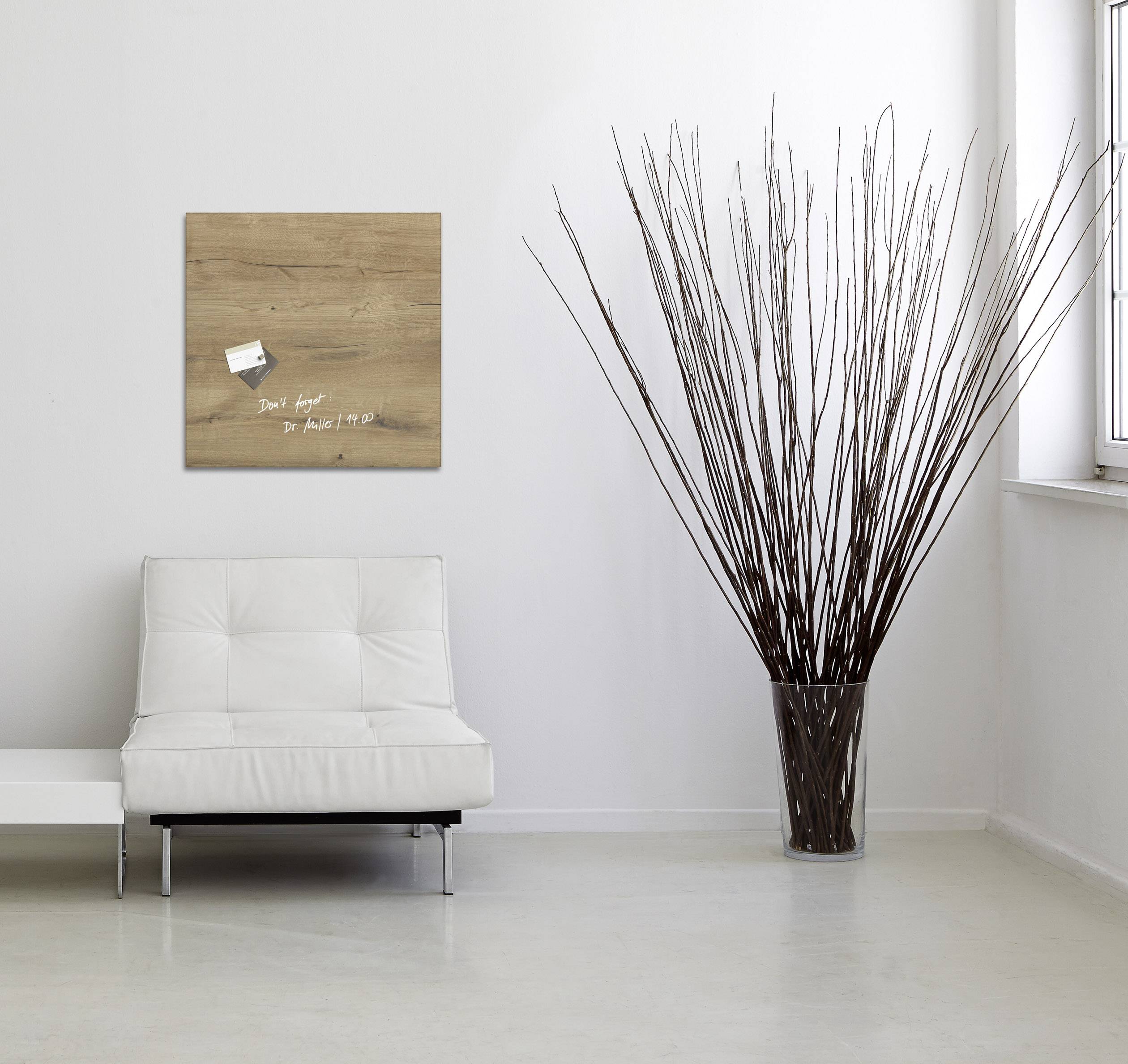 Pannello magnetico in vetro Sigel 48,0 x 48,0 cm Legno naturale-5