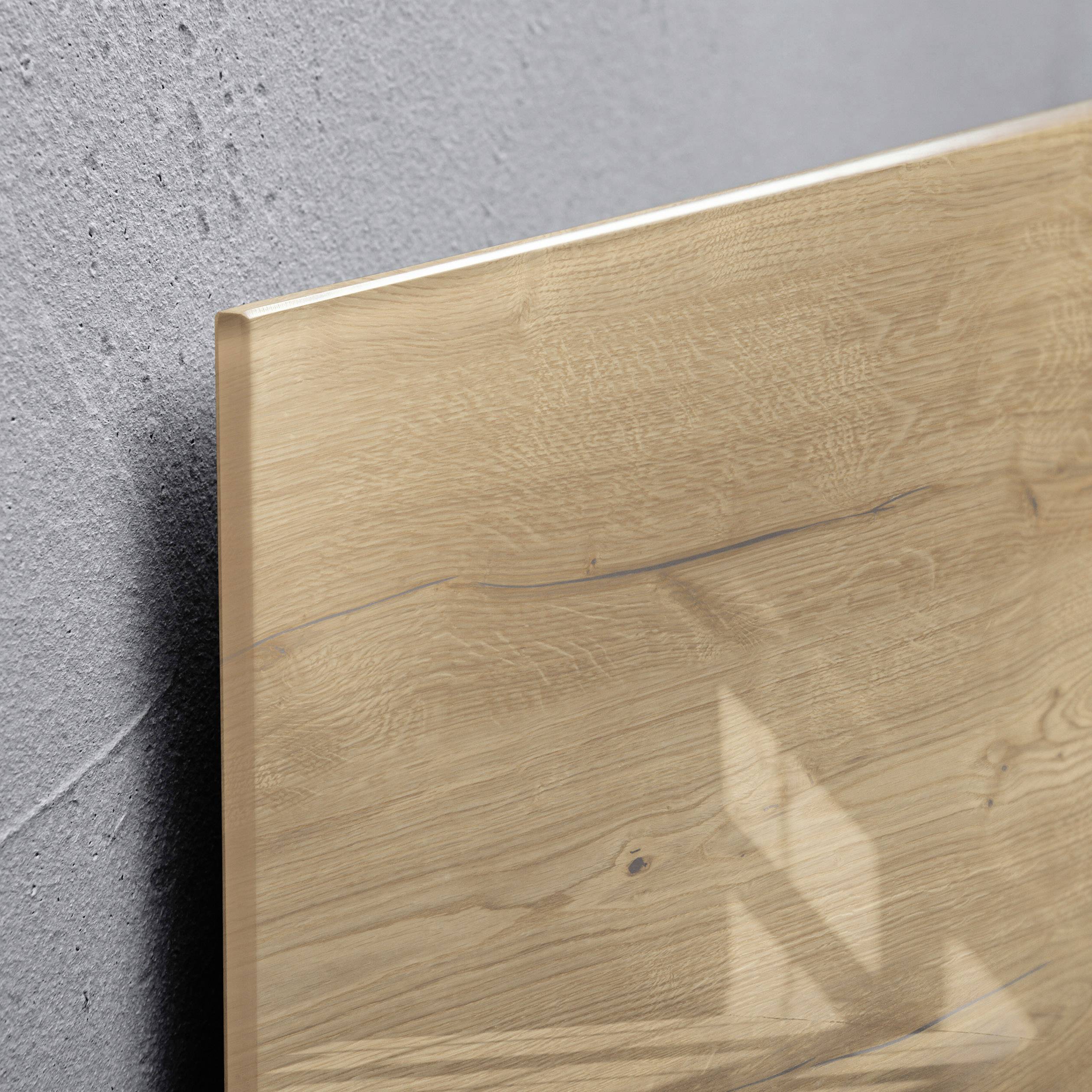 Pannello magnetico in vetro Sigel 48,0 x 48,0 cm Legno naturale-2