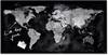 Lavagna magnetica in vetro Artverum SIGEL 91x46x1,5 cm Worldmap RGL270