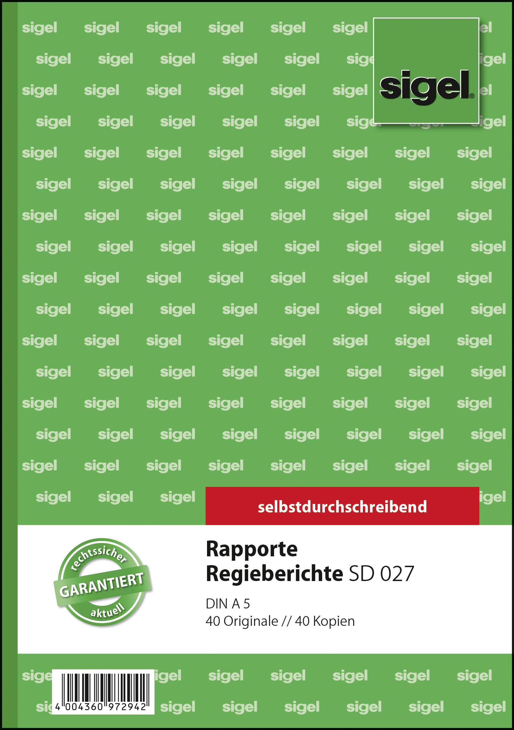 RAPPORT/REGIEBERICHT,A5,2X40BL (SD027)-0
