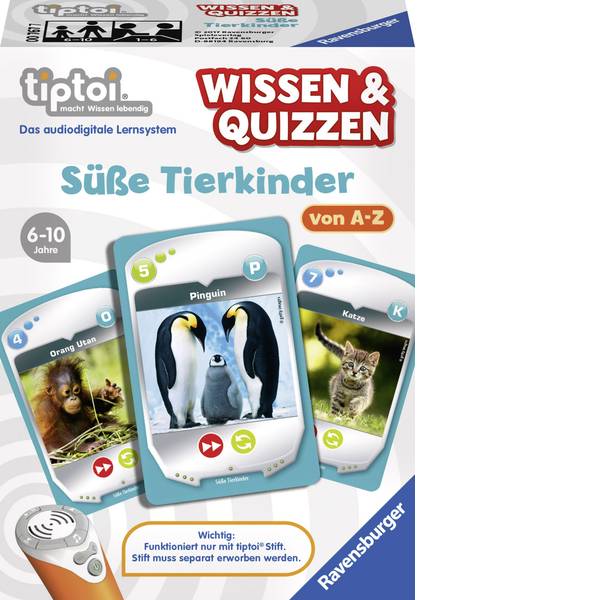 Giochi di società e per famiglie - Ravensburger tiptoi® e Quizzen: dolci bambini animali - Giochi di società e per famiglie - Ravensburger tiptoi® e Quizzen: dolci bambini animali -
