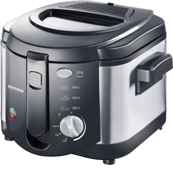 Friggitrici - Severin FR 2437 Friggitrice 1500 W Con regolazione manuale della temperatura Acciaio inox (spazzolato), Nero - Friggitrici - Severin FR 2437 Friggitrice 1500 W Con regolazione manuale della temperatura Acciaio inox (spazzolato), Nero -