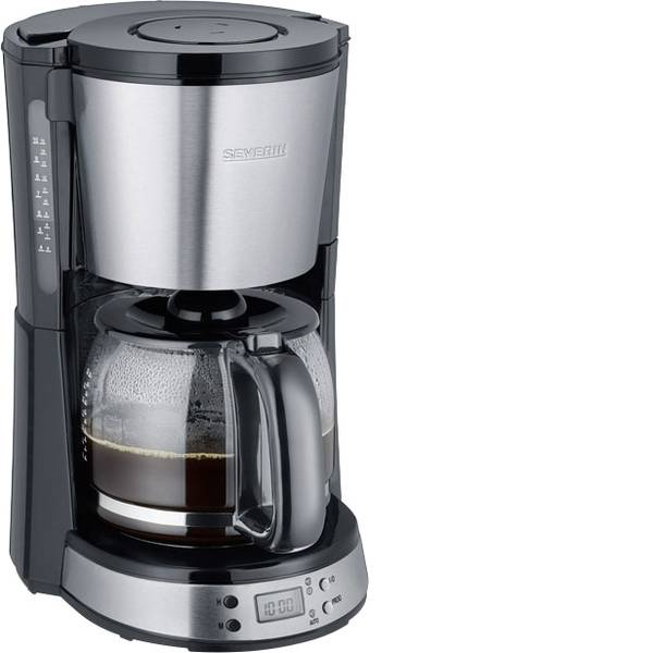 Macchine dal caffè con filtro - Severin KA 4192 Macchina per il caffè Acciaio inox (spazzolato), Nero Capacità tazze=10 funzione timer - Macchine dal caffè con filtro - Severin KA 4192 Macchina per il caffè Acciaio inox (spazzolato), Nero Capacità tazze=10 funzione timer -