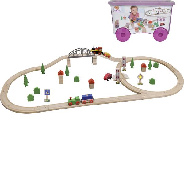 Treni e ferrovie in legno - Ferrovia di legno Eichhorn KIT treno con ponte 100001275 - Treni e ferrovie in legno - Ferrovia di legno Eichhorn KIT treno con ponte 100001275 -