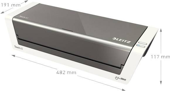 Leitz 74744000 plastificatrice Plastificatrice a caldo 1000 mm/min Antracite, Bianco-4
