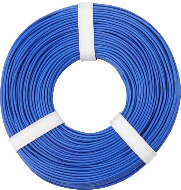 Donau Elektronik 125-052 Cavo per cablaggi 1 x 0.25 mm² Blu 50 m