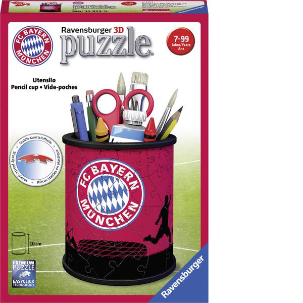 Puzzle - Puzzle 3D Utensilo Ravensburger di FC Bayern Monaco - Puzzle - Puzzle 3D Utensilo Ravensburger di FC Bayern Monaco -