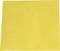Foglio di carta quadrato giallo, adagiato piatto su una superficie.