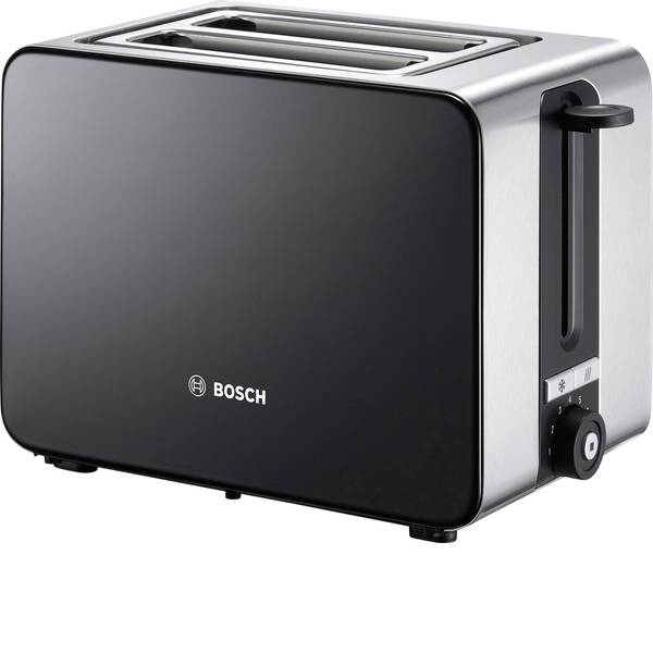 Tostapane - Bosch Haushalt TAT7203 Tostapane Con griglia scaldabriosche integrata Acciaio, Nero - Tostapane - Bosch Haushalt TAT7203 Tostapane Con griglia scaldabriosche integrata Acciaio, Nero -