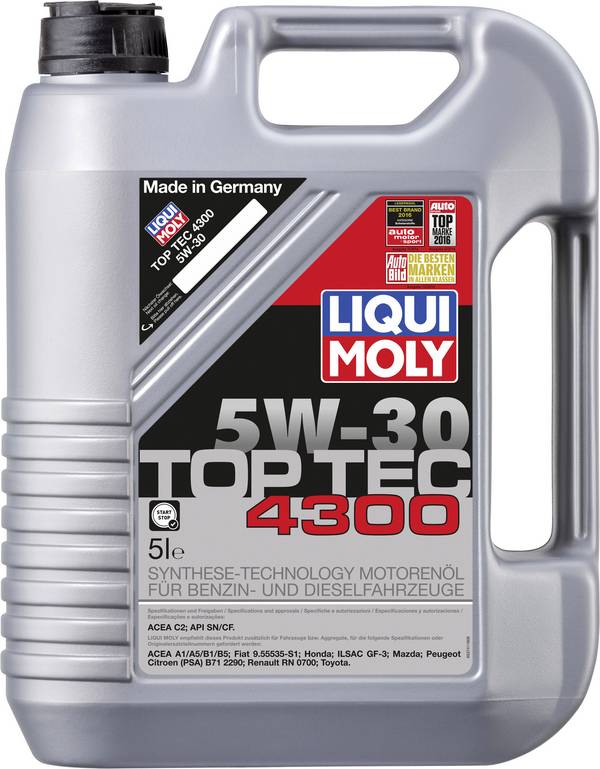 Liqui Moly 5W-30 TOP TEC 4300 3741 Olio motore 5 l