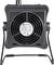Ventilatore da tavolo nero con griglia, scritta 'Toolcraft', ventola rotonda e comandi in alto.