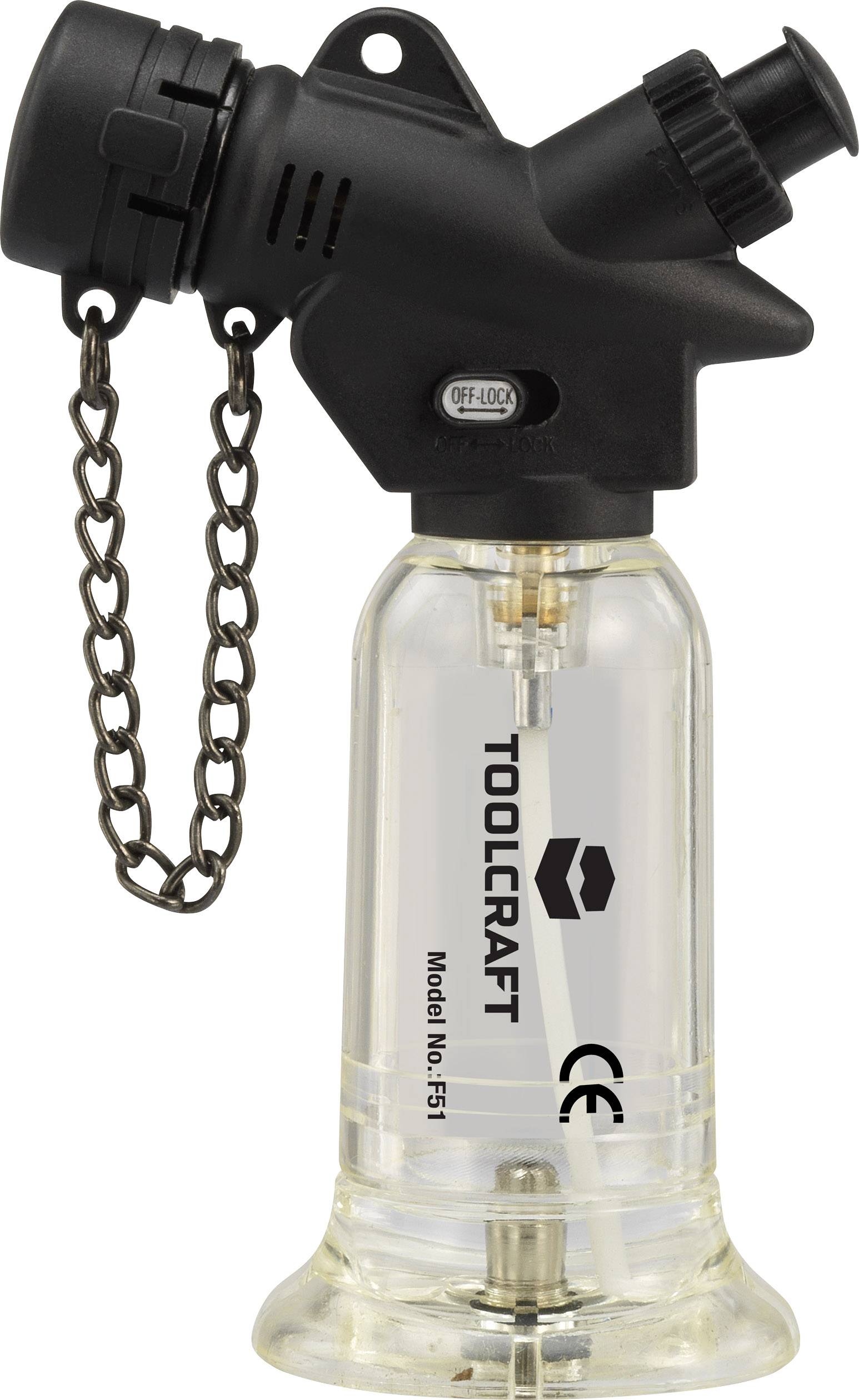 TOOLCRAFT 1553648 Bruciatore a gas 1300 °C incl. accenditore piezo 1 pz.
