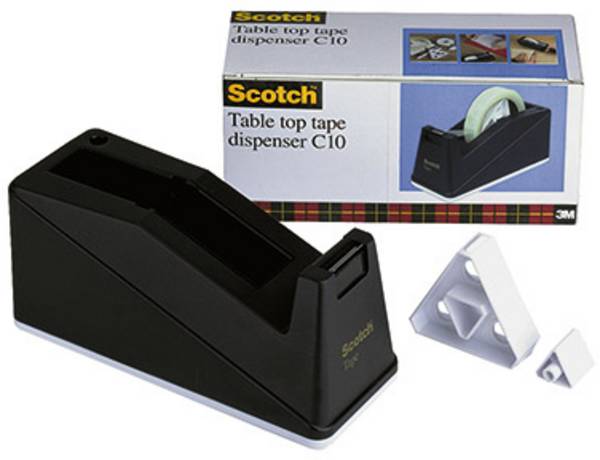 Scotch Dispenser per nastro adesivo C10 Nero Larghezza rotolo (max.): 25 mm Lunghezza rotolo (max.) 66 m