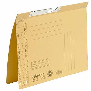 Elba Fascicolo con gancio 1554270 DIN A4 Giallo Tipo di pinzatura: punto ufficio 320 g/m² 1 pz.-0