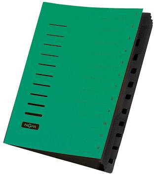 Pagna 40059-03 intercalare Verde (Pagna Office - klassificeringsmappe -)-0
