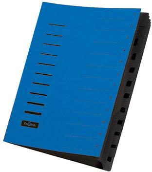 PAGNA Pagna 40059-02, Blau, Porträt, A4, 245 mm, 320 mm 1554275 Blu DIN A4 Cartone truciolato Numero scomparti: 12-0