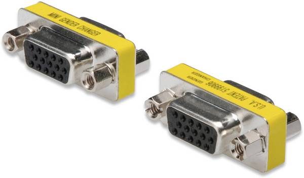 Digitus Seriale Adattatore [1x Presa SUB-D a 15 poli - 1x Presa SUB-D a 15 poli]  Nero, Giallo