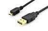 Digitus Cavo USB USB 2.0 Spina USB-A, Spina USB-Micro-B 1.80 m Nero tondo, connettore applicabile su entrambi i lati, doppia schermatura, contatti connettore dorati AK-300122-018-S
