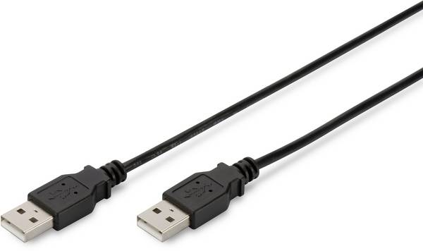 Digitus DK-300101-018-S Cavo Usb 1,8mt 2.0 Usb A Nero