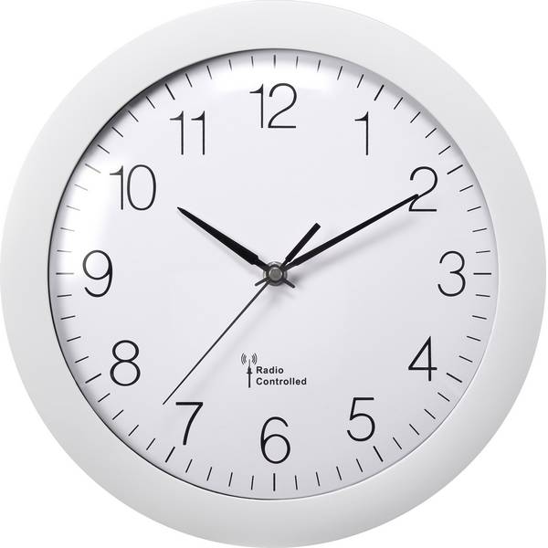 Orologi da parete - Basetech Radiocontrollato Orologio da parete 300 mm x 56 mm Bianco - Orologi da parete - Basetech Radiocontrollato Orologio da parete 300 mm x 56 mm Bianco -