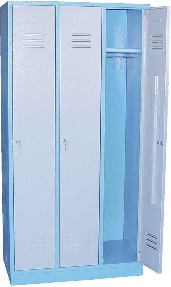 Aerotec Armadietto guardaroba 20142026 Spint III Numero di ganci: 2 (L x A x P) 89 x 180 x 50 cm Metallo (verniciato a polvere) Blu (RAL 5015), Grigio (RAL 7001) 1 pz.