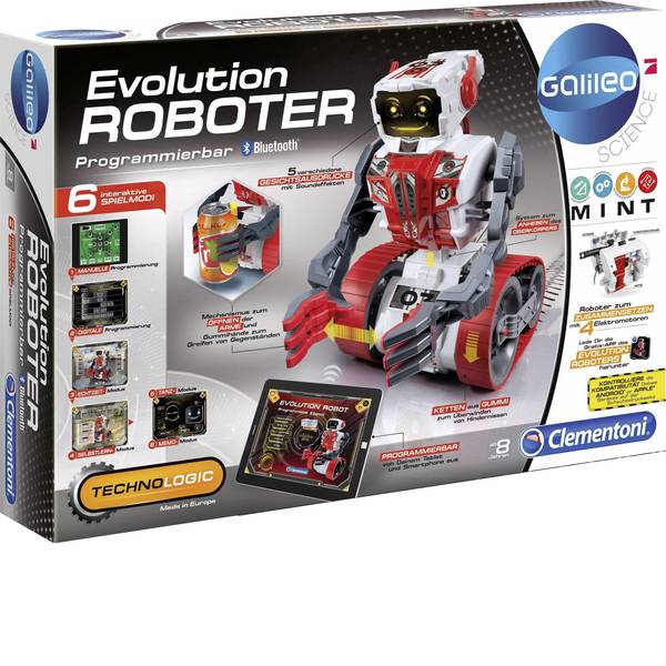 Robot in kit di montaggio - Clementoni Robot in kit da montare Galileo Evolution Roboter KIT da costruire, Robot giocattolo 38115456 - Robot in kit di montaggio - Clementoni Robot in kit da montare Galileo Evolution Roboter KIT da costruire, Robot giocattolo 38115456 -