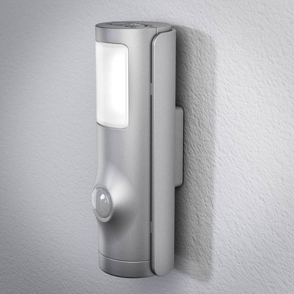 Luci notturne - LEDVANCE NIGHTLUX Torch 4058075027268 Luce notturna LED con sensore di movimento Cilindrico LED Bianco neutro Argento - Luci notturne - LEDVANCE NIGHTLUX Torch 4058075027268 Luce notturna LED con sensore di movimento Cilindrico LED Bianco neutro Argento -