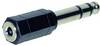 TRU COMPONENTS Adattatore Jack Spina jack da 6.3 mm - Presa jack da 3.5 mm Stereo, Mono Numero Poli (num):3, 2 1 pz.