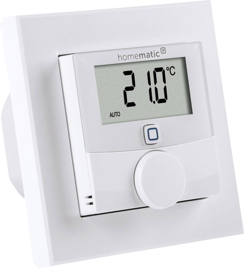 Un termostato mostra '21,0°C'. Ha una manopola di regolazione e una funzione automatica.