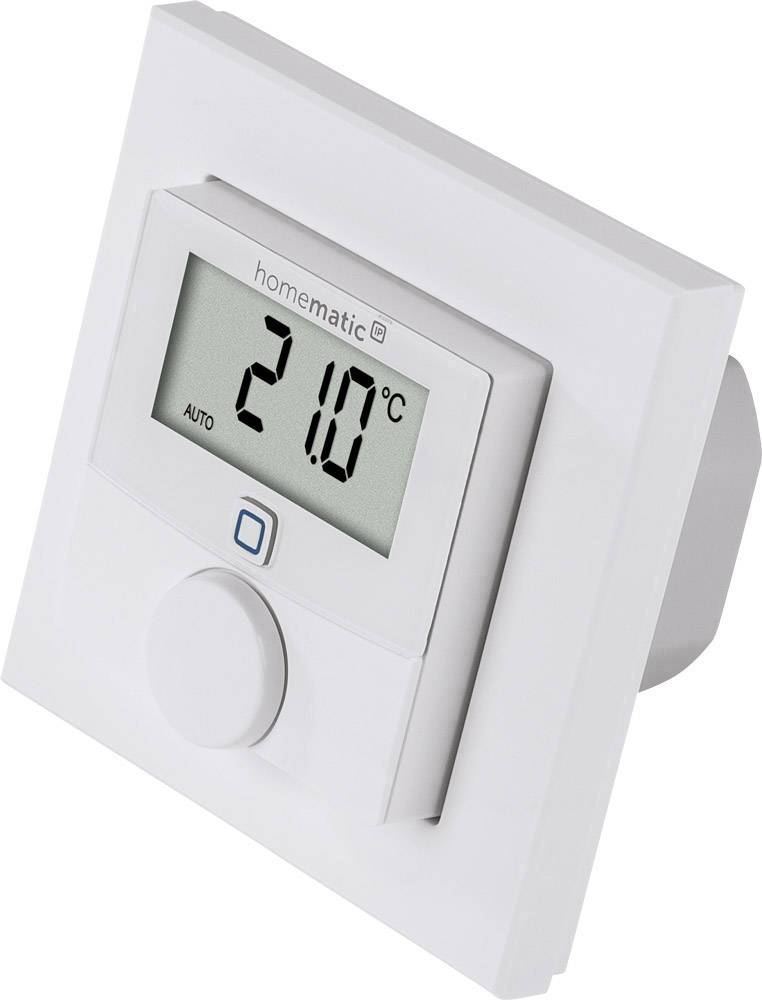 Un termostato digitale mostra '21,0 °C'. È impostato sulla modalità 'Auto'.