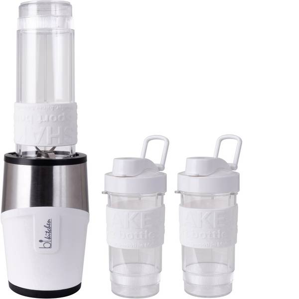 Frullatori - BiKitchen smooth 110 W Frullatore per Smoothie 300 W Bianco, Acciaio - Frullatori - BiKitchen smooth 110 W Frullatore per Smoothie 300 W Bianco, Acciaio -