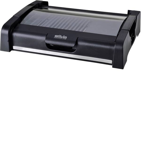 Grill - Silva Homeline BQ 180 G Elettrico Griglia da tavolo con coperchio in vetro Nero - Grill - Silva Homeline BQ 180 G Elettrico Griglia da tavolo con coperchio in vetro Nero -
