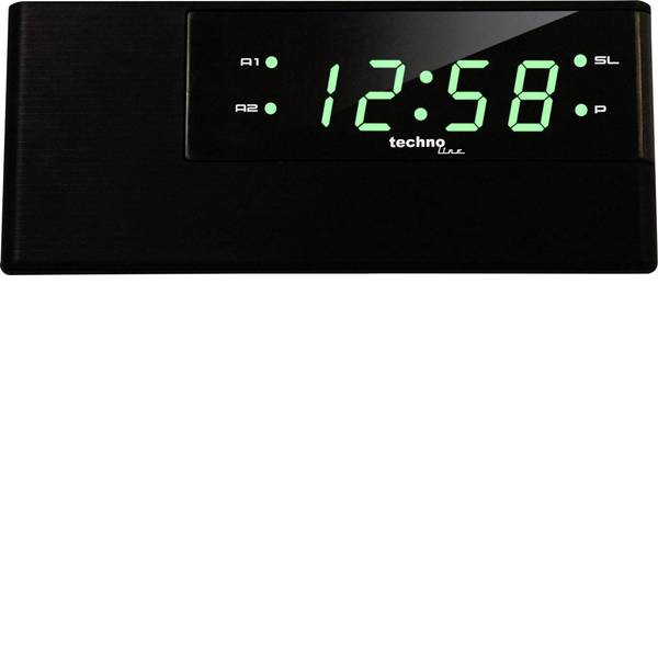Sveglie - Techno Line WT 488 Quarzo Sveglia Nero Tempi di allarme 2 - Sveglie - Techno Line WT 488 Quarzo Sveglia Nero Tempi di allarme 2 -